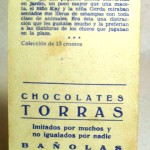 Colección cromos CHOCOLATES TORRAS