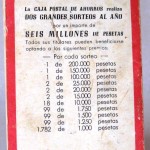 Contraportada almanaque Caja P. de Ahorros